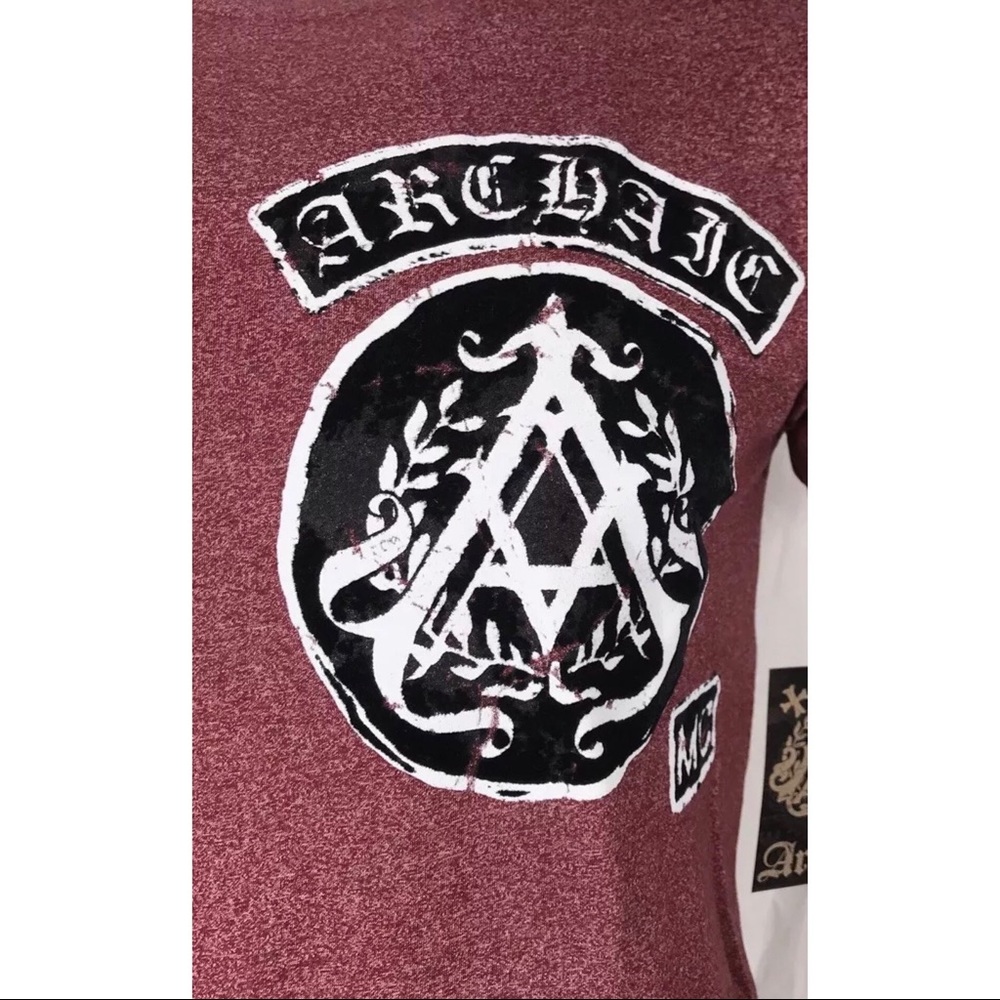 ARCHAIC by AFFLICTION Mens T-Shirt KING Cross Skul - Picture 7 of 8